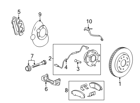 2017 GMC Yukon Anti-Lock Brakes Diagram
