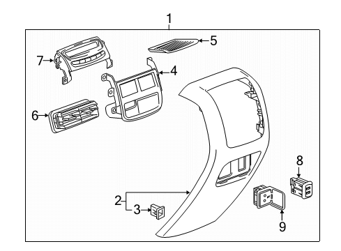 2022 Cadillac XT5 Auxiliary Heater & A/C Diagram