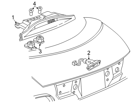 2004 Pontiac Sunfire High Mount Lamps Diagram