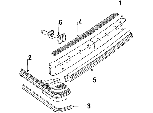 1996 Oldsmobile Cutlass Ciera Rear Bumper Diagram