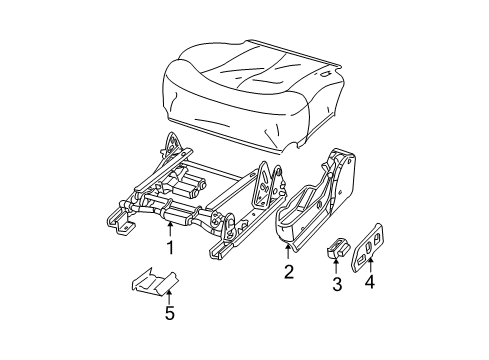 2005 Cadillac Escalade EXT Tracks & Components Diagram