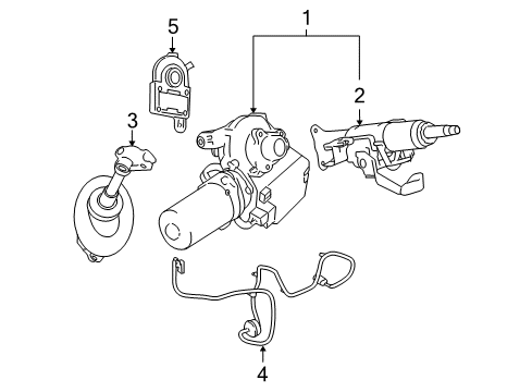 2005 Chevy Cobalt Steering Column & Wheel, Steering Gear & Linkage Diagram