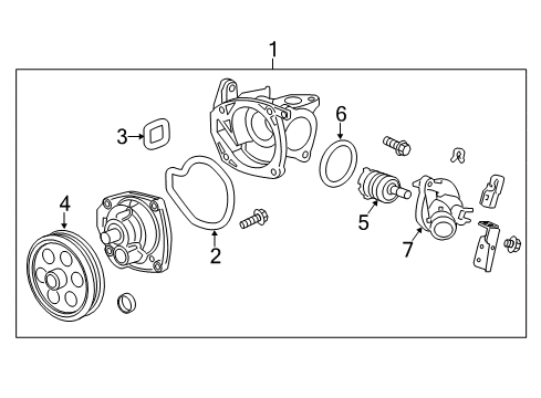 2015 Chevy Malibu Cooling System, Radiator, Water Pump, Cooling Fan Diagram