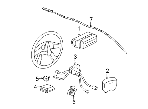 2017 Chevy Express 2500 Air Bag Components Diagram