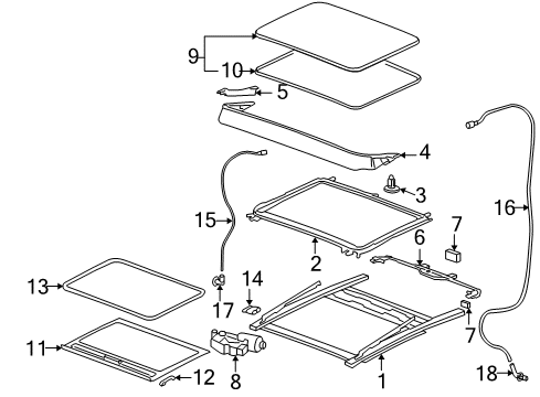 2006 Pontiac G6 Sunroof Diagram