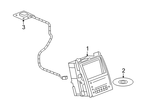 2007 GMC Yukon XL 1500 Navigation System Diagram