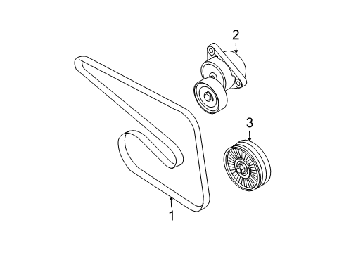 2007 Chevy Aveo5 Belts & Pulleys Diagram