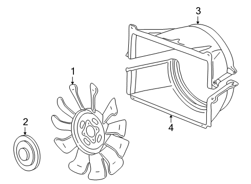 2010 Chevy Silverado 2500 HD Cooling System, Radiator, Water Pump, Cooling Fan Diagram