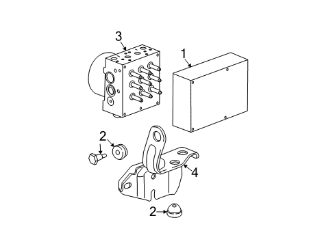 2010 Chevy HHR ABS Components Diagram