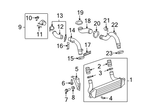 2007 Saturn Sky Intercooler Diagram