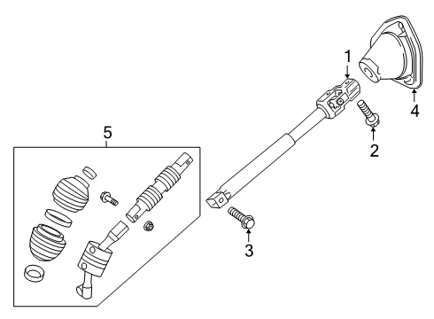 2023 Chevy Silverado 1500 Lower Steering Column Diagram