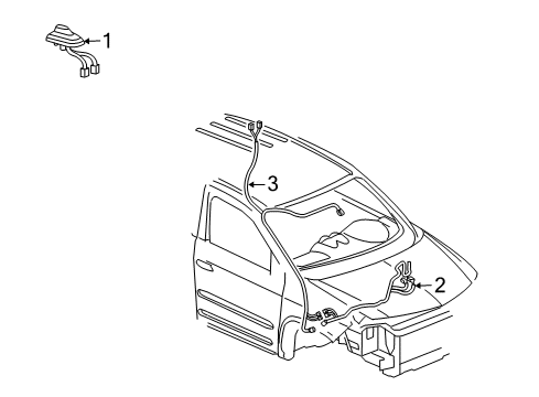 2004 Pontiac Aztek Antenna & Radio Diagram
