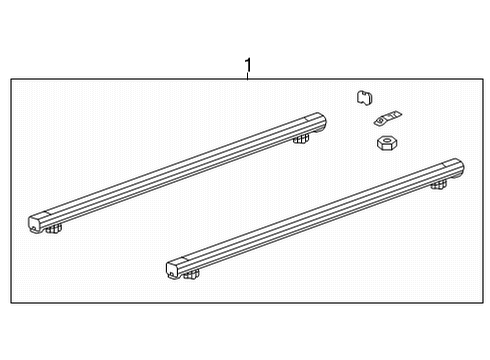 2021 Chevy Silverado 3500 HD Exterior Trim - Pick Up Box Diagram 1 - Thumbnail