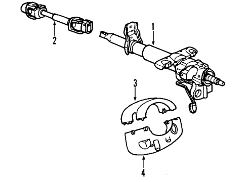 2007 Saturn Sky Steering Column, Steering Wheel Diagram