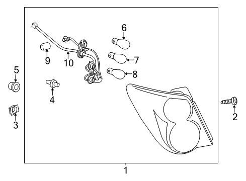 2012 Chevy Sonic Tail Lamps Diagram
