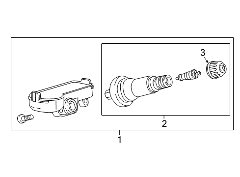 2022 GMC Canyon Tire Pressure Monitoring Diagram