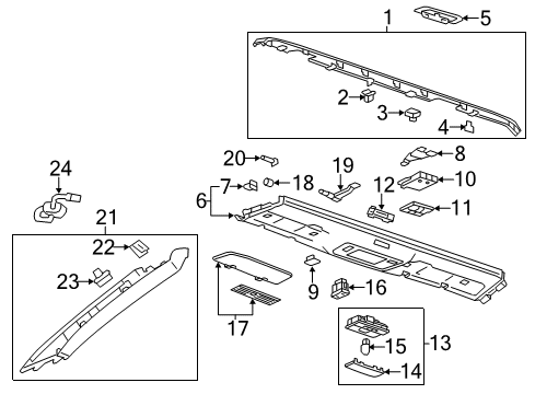 2012 Chevy Camaro Turn Signal Bulb Diagram for 20998089