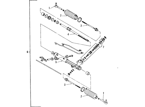 1993 Cadillac DeVille P/S Pump & Hoses, Steering Gear & Linkage Diagram