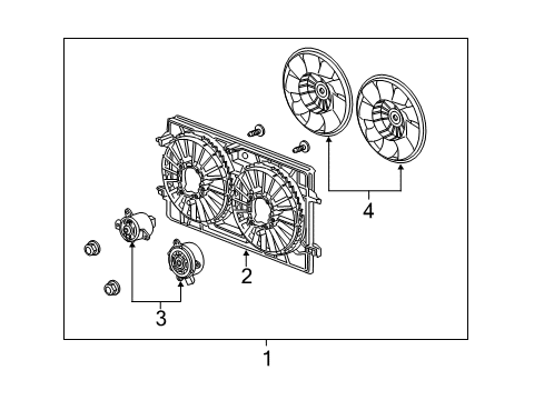 2009 Chevy Malibu Cooling System, Radiator, Water Pump, Cooling Fan Diagram
