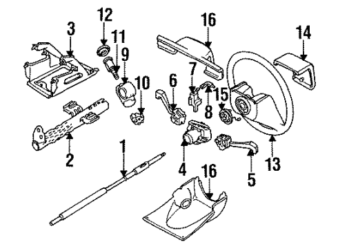 1993 Pontiac LeMans Switches Diagram