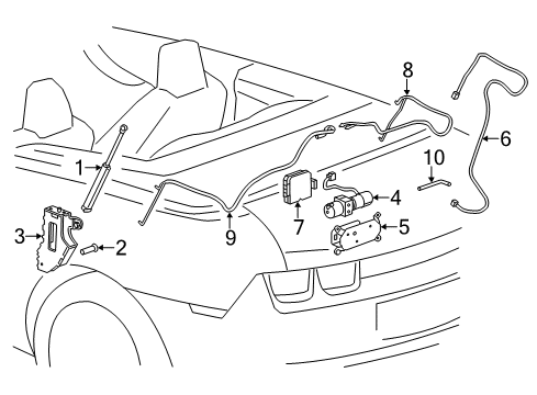 2014 Chevy Camaro Motor & Components Diagram