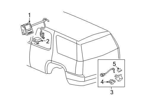 2012 Cadillac Escalade ESV Electrical Components Diagram