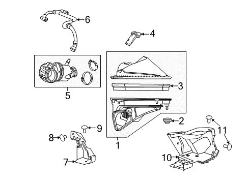 2022 Chevy Camaro Outlet Duct Diagram for 84486693