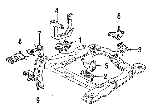 1993 Chevy Lumina APV Engine Mounting Diagram