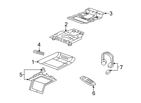 2007 Saturn Outlook Entertainment System Components Diagram