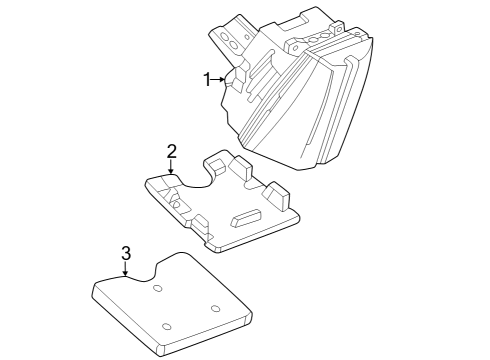 2023 Cadillac LYRIQ High Mount Lamps Diagram