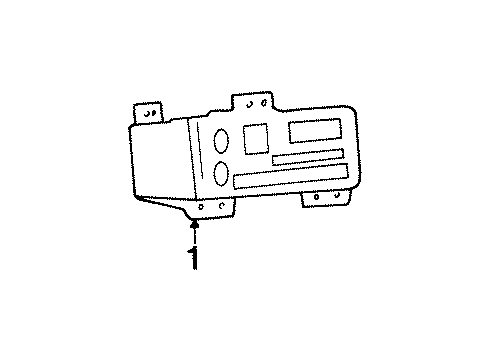 1996 Buick Riviera Speaker Diagram for 16157524
