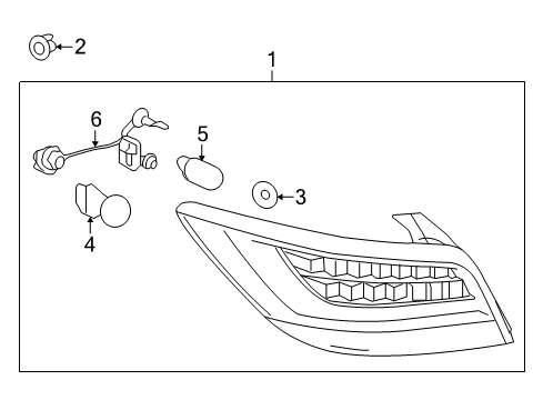 2014 Buick LaCrosse Bulbs Diagram