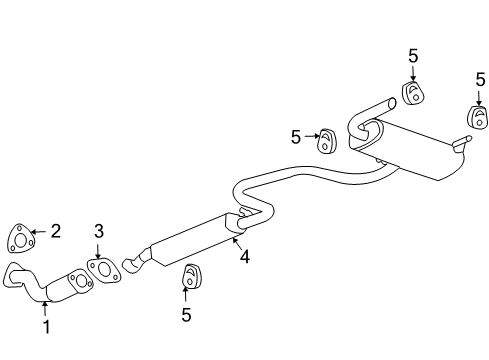 2006 Pontiac G6 Exhaust Components Diagram