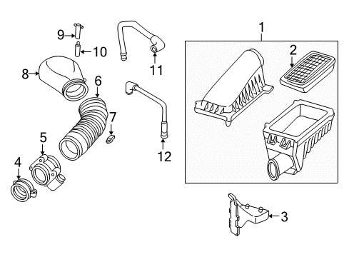 2003 Oldsmobile Bravada Oxygen Sensor Diagram for 12577588