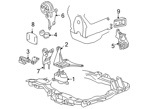 2006 Pontiac G6 Engine Mounting Diagram