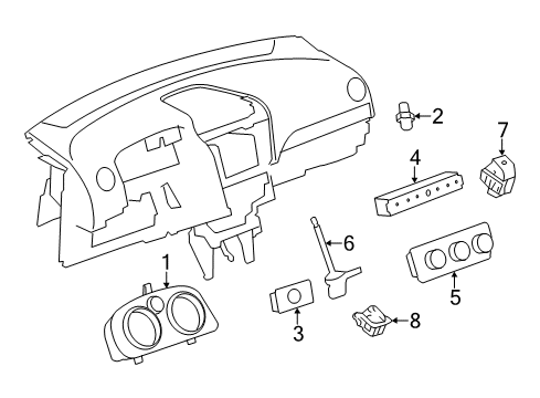 2013 Chevy Captiva Sport Headlamp Switch Diagram for 22941182
