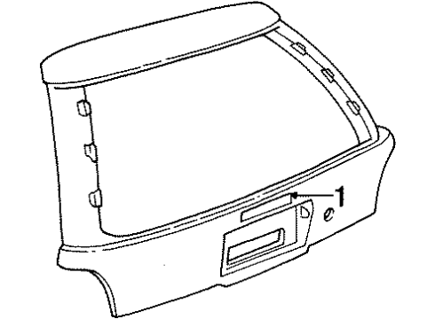 1993 Saturn SW2 High Mount Lamps Diagram