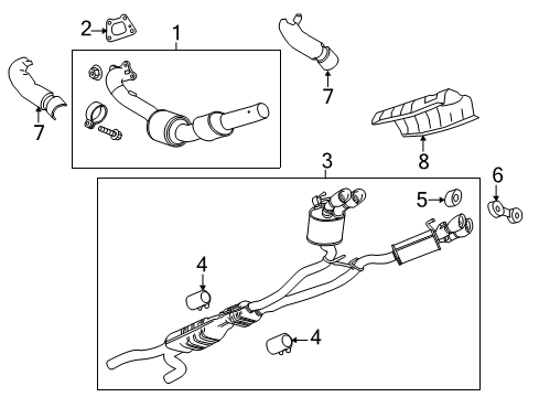 2014 Chevy Camaro Exhaust Components Diagram