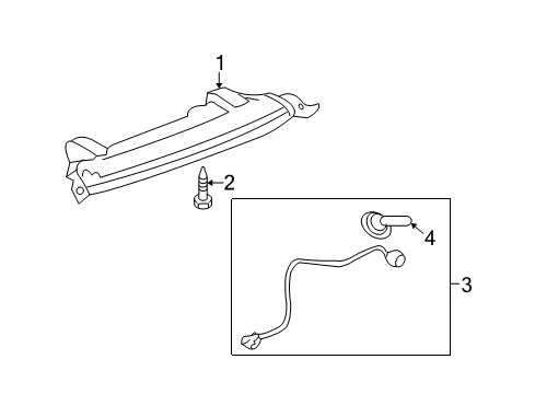 2007 Saturn Outlook High Mount Lamps Diagram