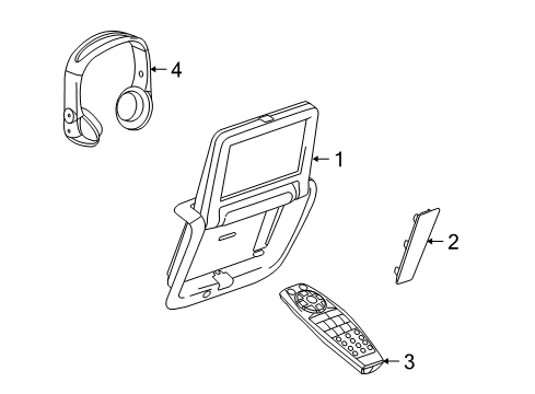2011 GMC Terrain Entertainment System Components Diagram