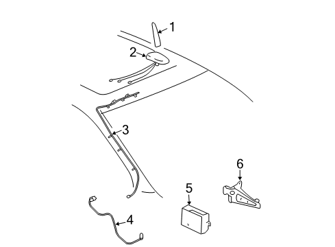 2009 Chevy Malibu Communication System Components Diagram