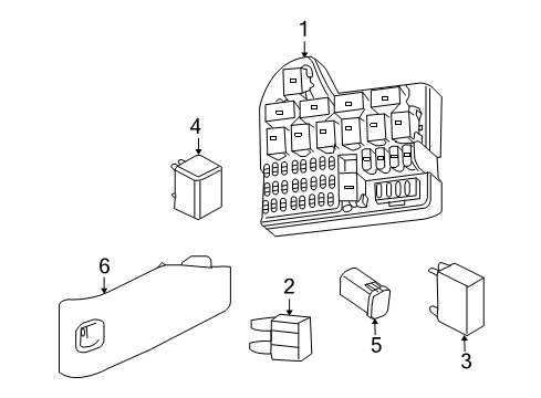 2008 Pontiac G8 Fuse & Relay Diagram 1 - Thumbnail