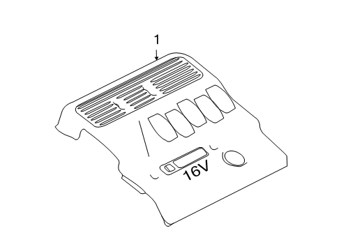 2007 Chevy Aveo5 Engine Appearance Cover Diagram