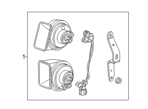 2020 Cadillac Escalade ESV Horn Diagram