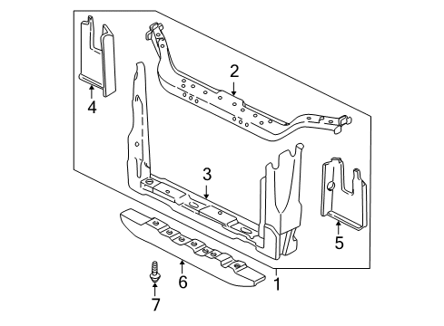 2003 Chevy Venture Radiator Support Diagram