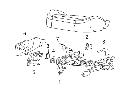 2012 GMC Canyon Tracks & Components Diagram