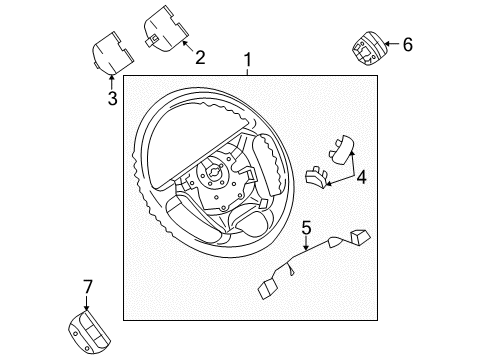 2007 Chevy Aveo5 Steering Column, Steering Wheel Diagram