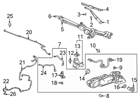 2023 GMC Hummer EV Pickup Level Indicator Grommet Diagram for 23484882
