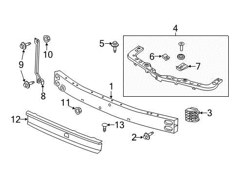 2019 GMC Terrain Guard Diagram for 84766445