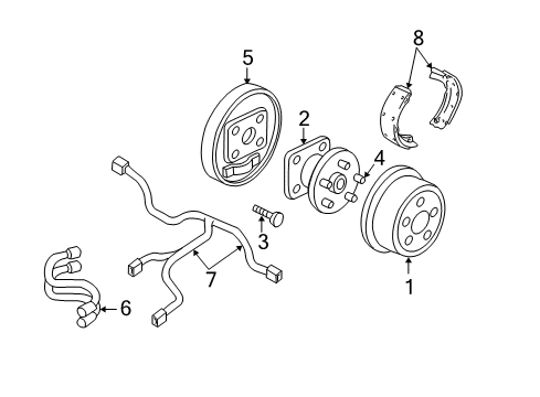 2003 Chevy Venture Brake Components Diagram